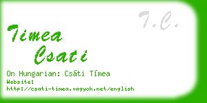 timea csati business card